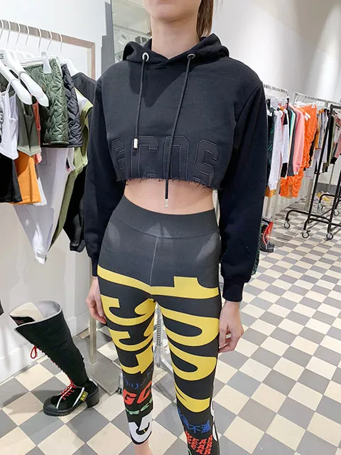 CROP MONOCHROME HOODIE