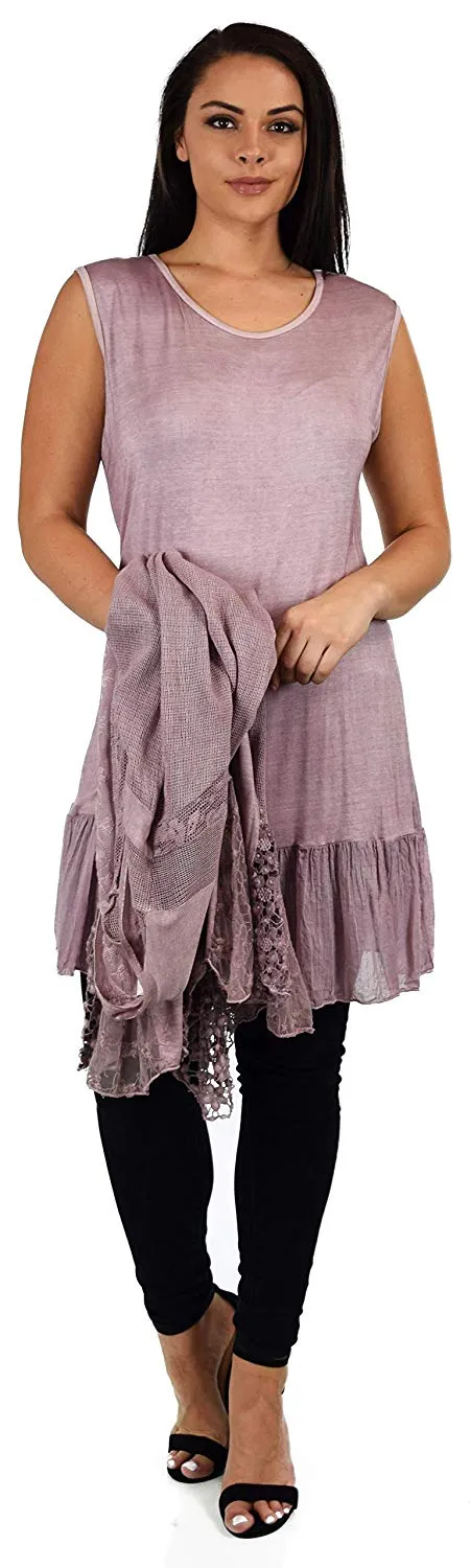 Dare2BStylish Women Plus Size 2 Piece Lace Cardigan Duster Blouse Top Set