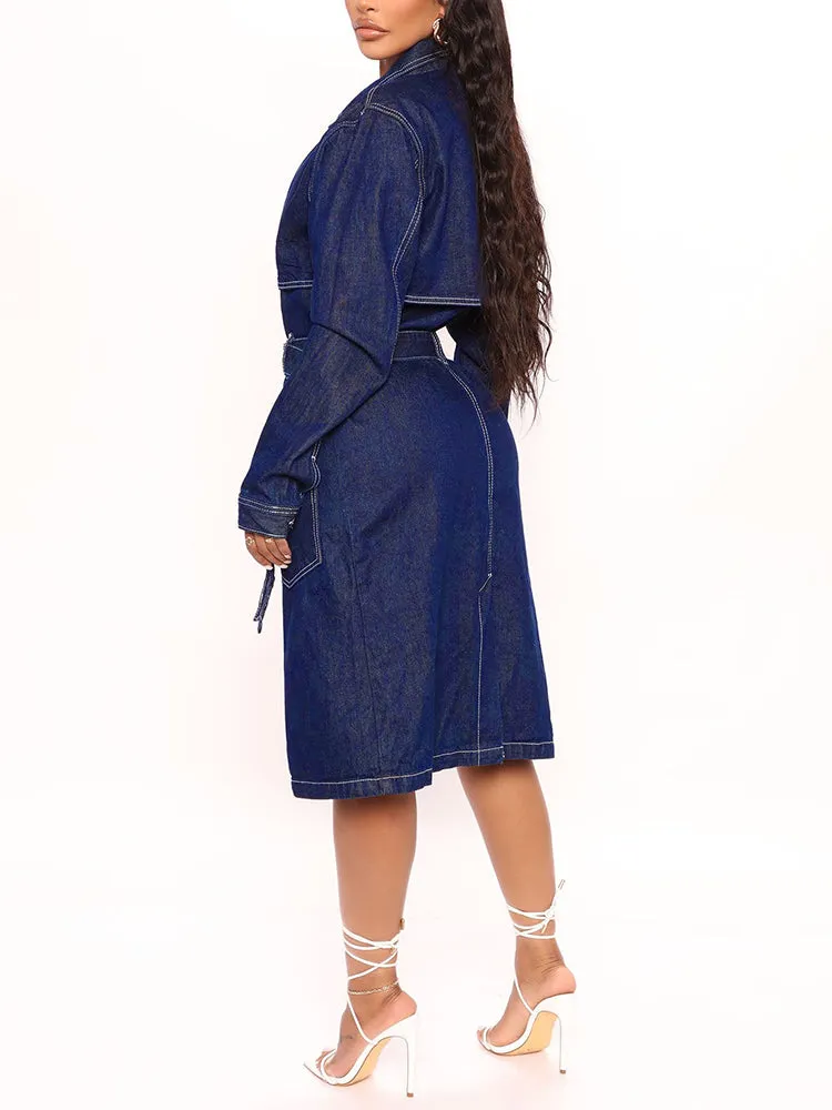 Denim Trench Coat