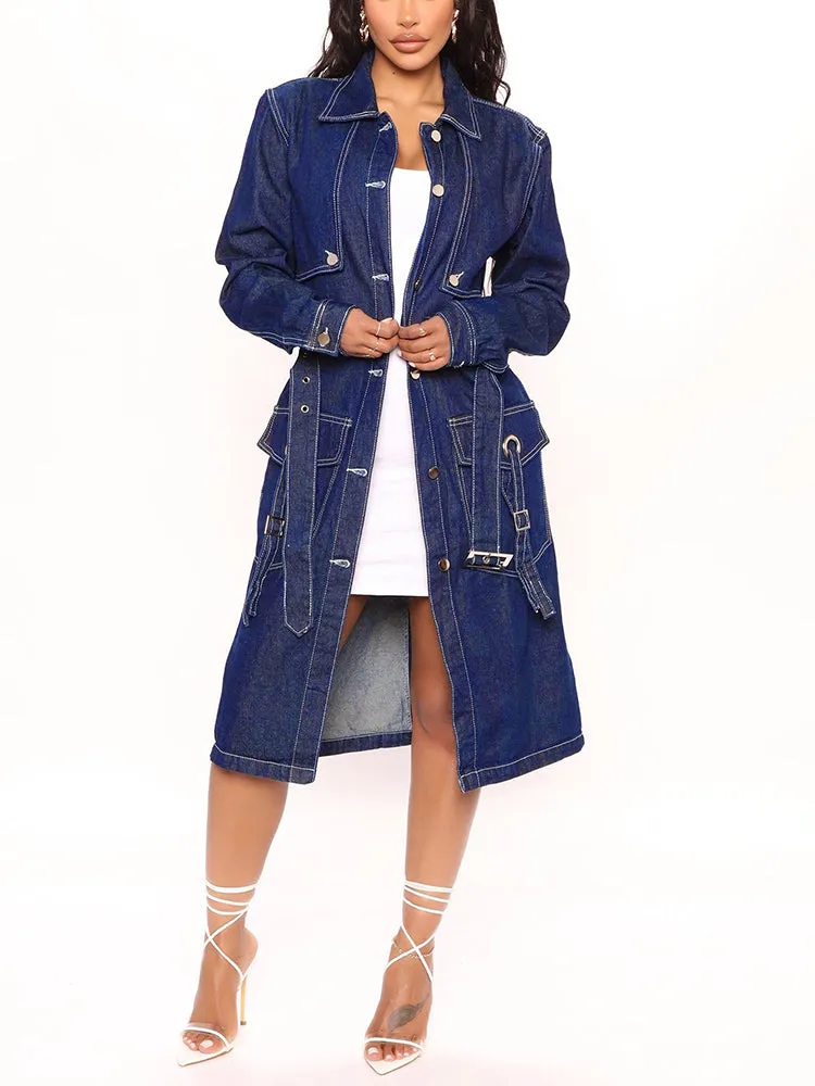 Denim Trench Coat