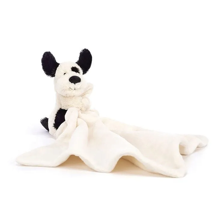Jellycat - Bashful Cream & Black Puppy Soother