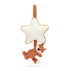 Jellycat Musical Pull Bashful Fox Cub