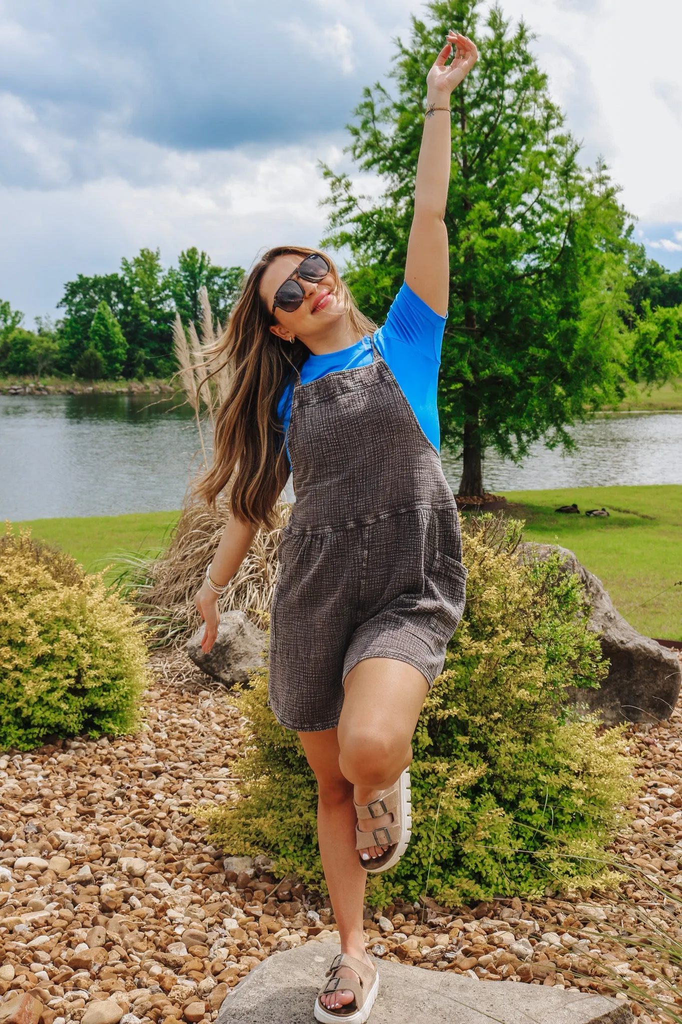 Pride And Joy Ash Mineral Wash Romper