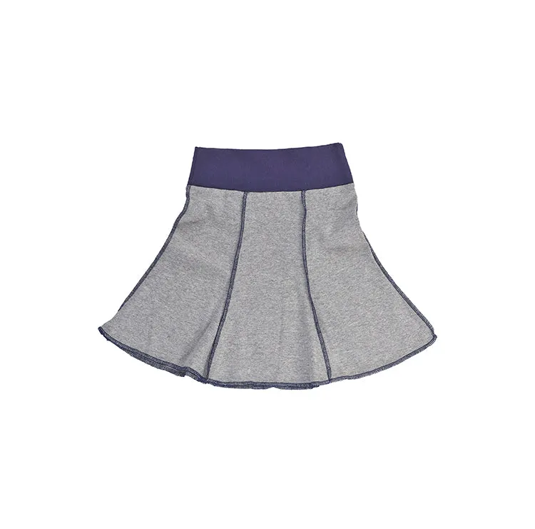 Short Seamed Flare Skirt