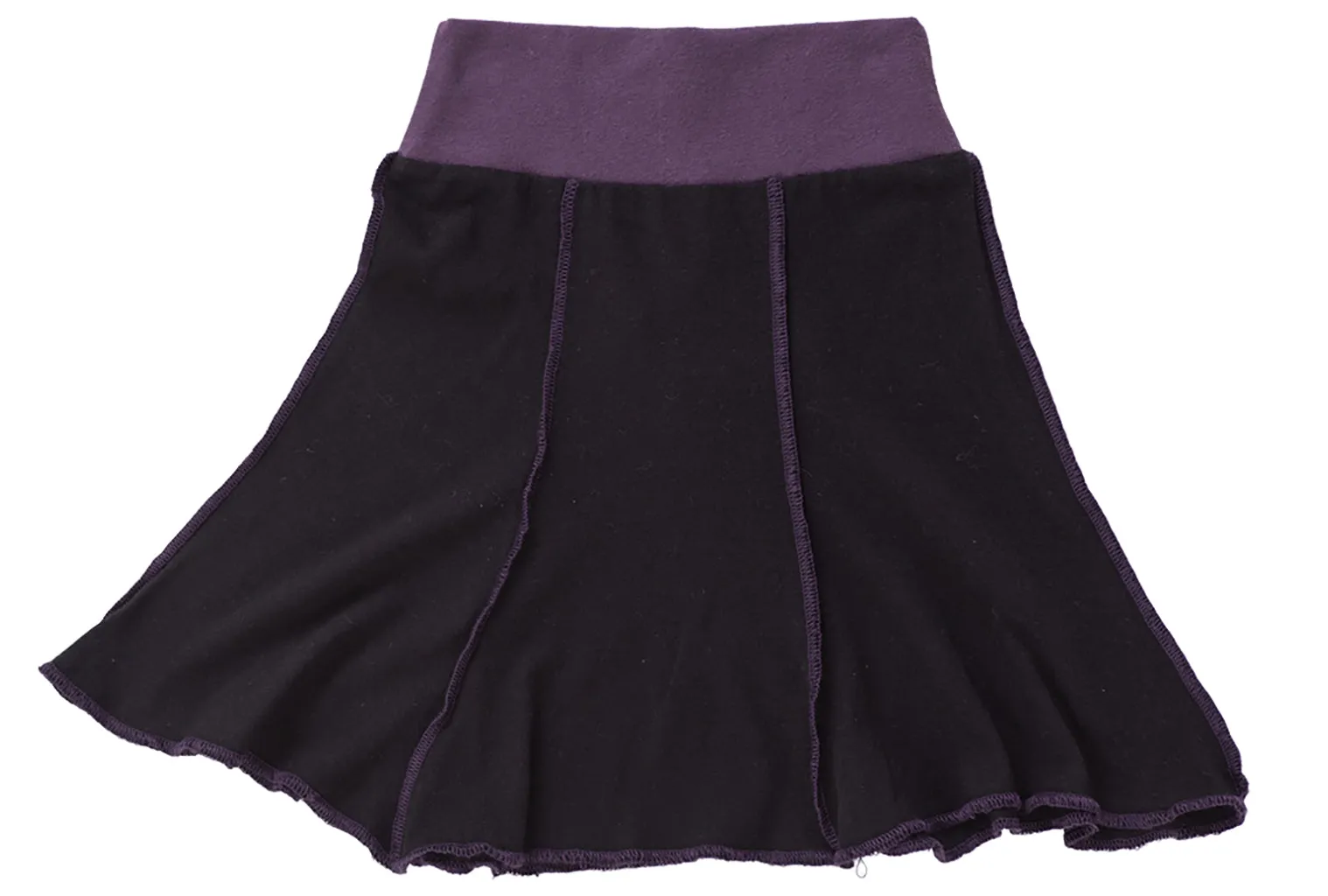 Short Seamed Flare Skirt