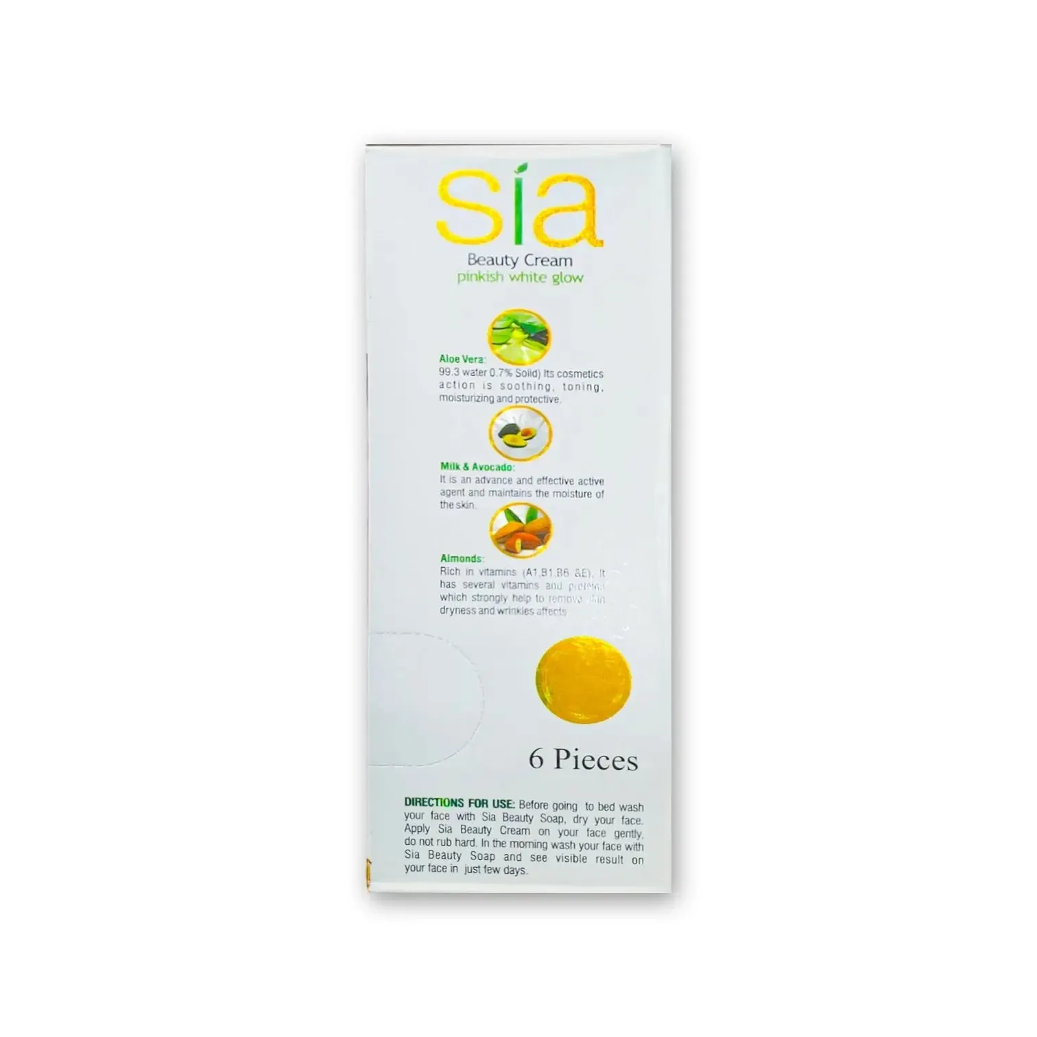 Sia Beauty Cream Pinkish White Glow 50g