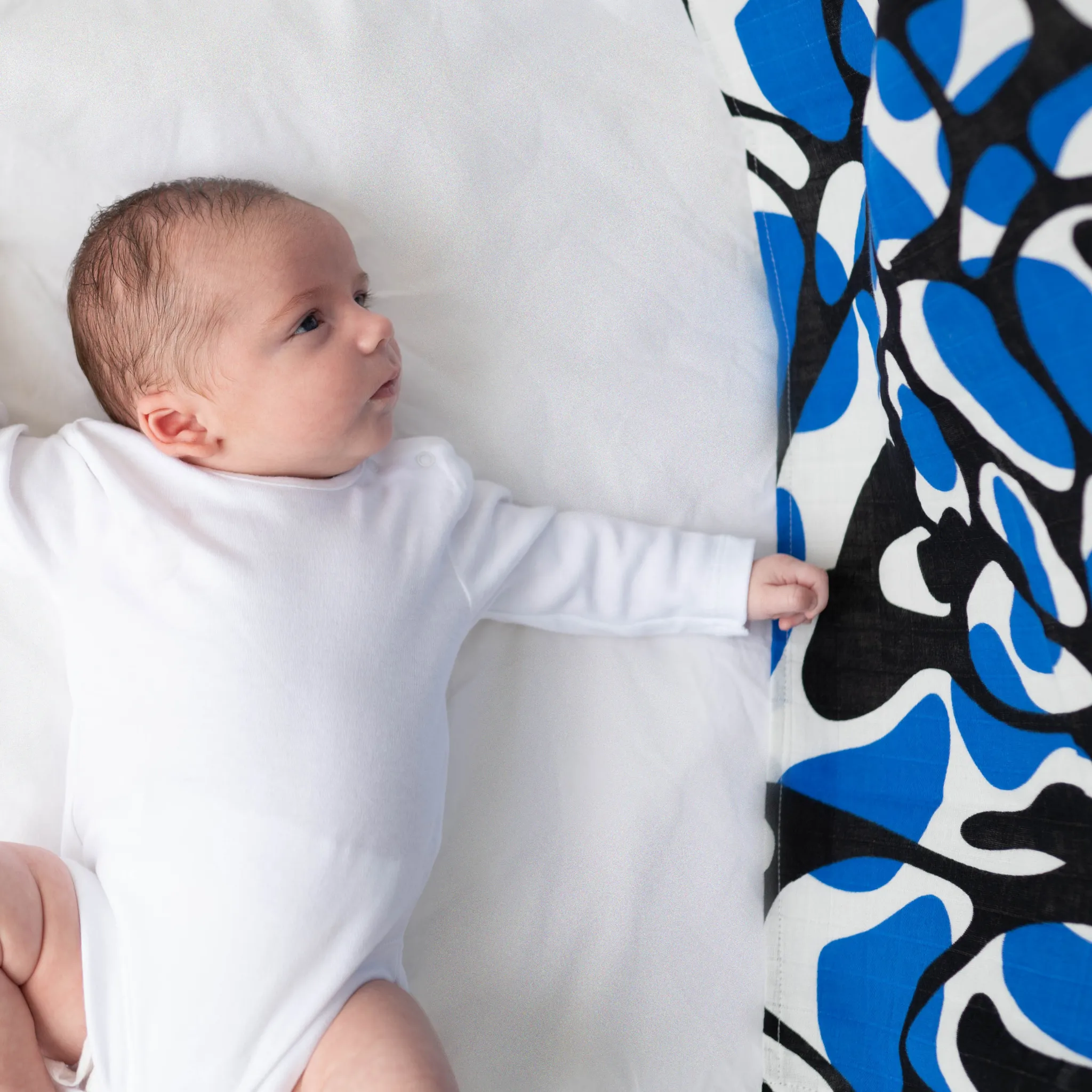 SKY PRINT MUSLIN 3-PACK - for newborn to 4 month old babies