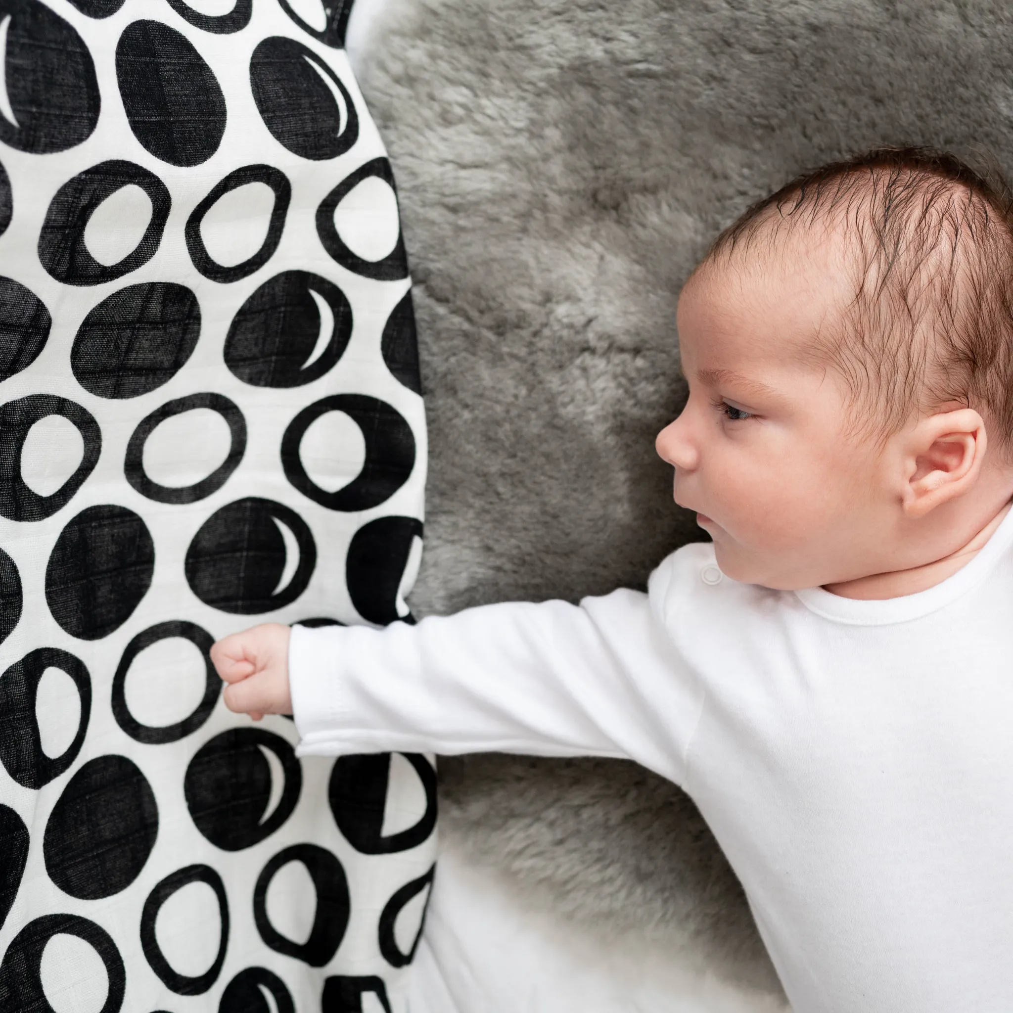 SKY PRINT MUSLIN 3-PACK - for newborn to 4 month old babies