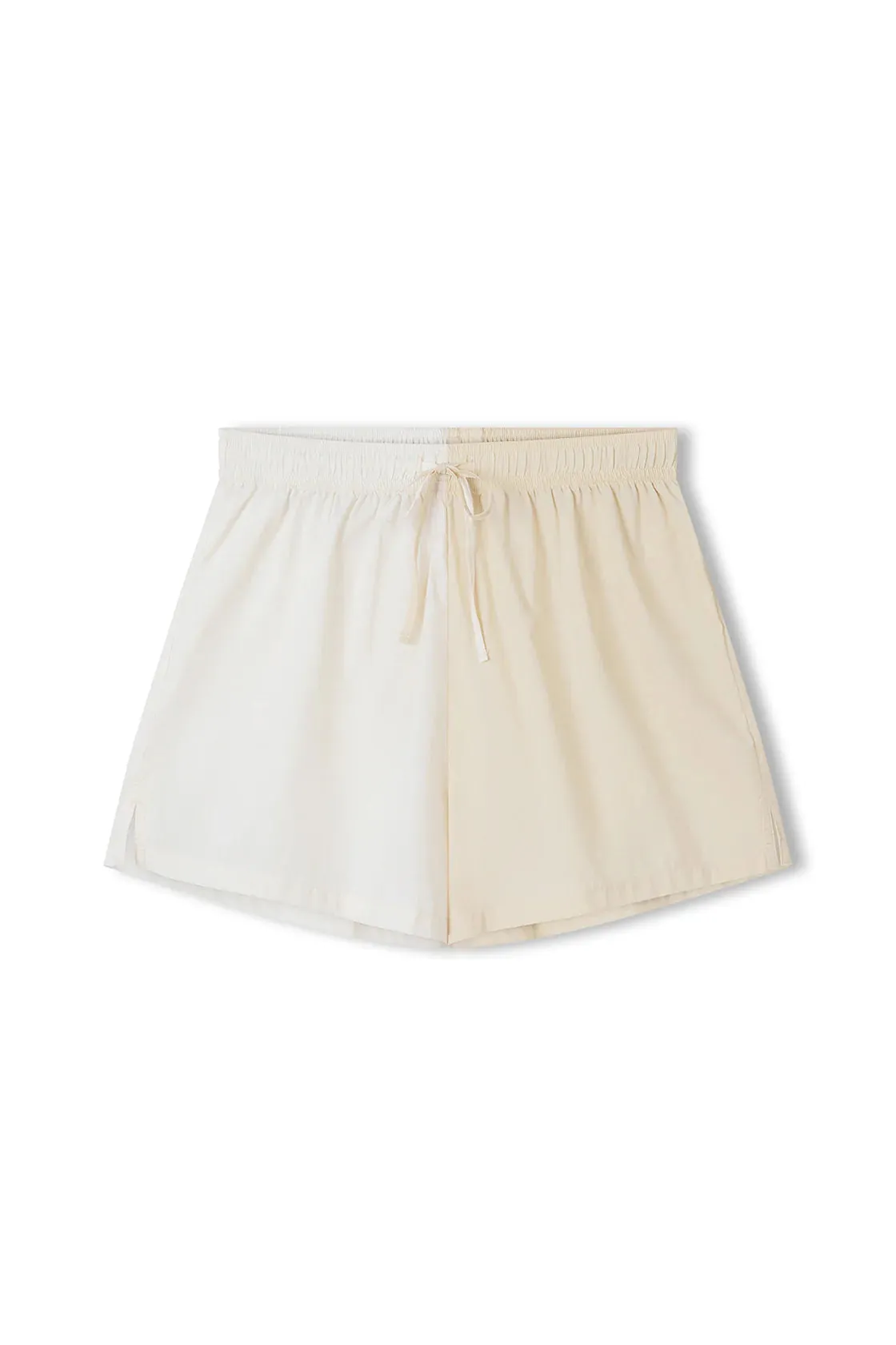 STONE TWO-TONE ORGANIC COTTON BLEND SHORT
