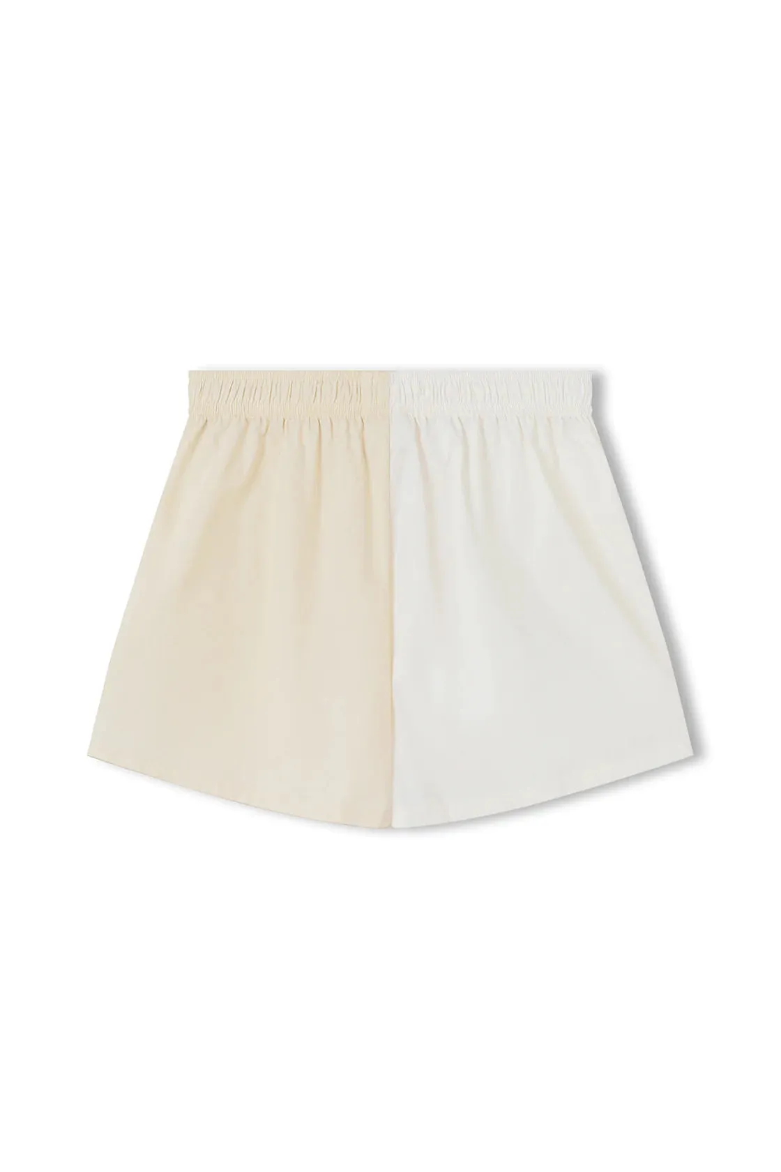 STONE TWO-TONE ORGANIC COTTON BLEND SHORT