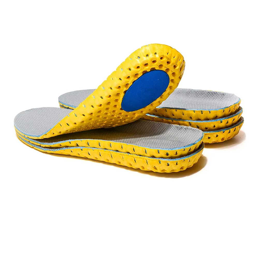 XINIFOOT 3 Pairs Elastic Shock Absorbing Shoe Insoles Breathable Honeycomb Sneaker